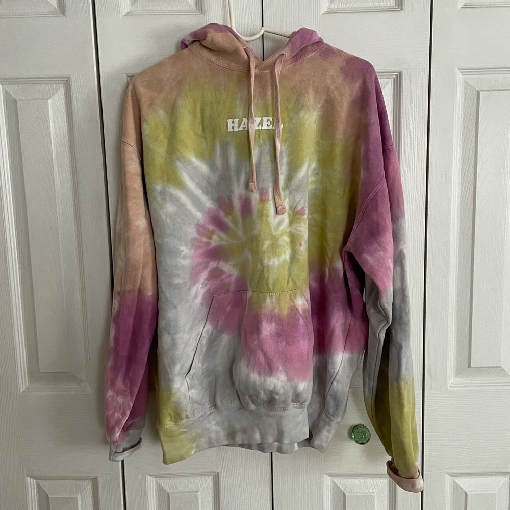 Hazel Oversized tie dye hoodie size XL